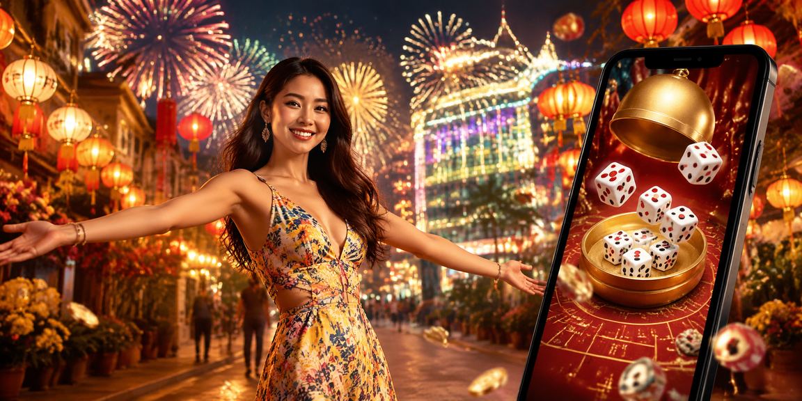 Trò chơi Tài Xỉu xúc xắc tại Hà Nội với đèn lồng truyền thống